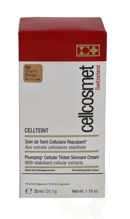 Cellcosmet Cellteint 30 ml #03 Warm Beige i gruppen SKÖNHET & HÄLSA / Hudvård / Ansiktsvård / Masker hos TP E-commerce Nordic AB (C49769)