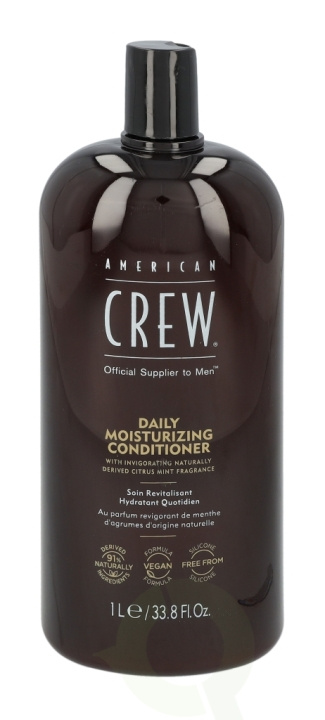 American Crew Daily Moisturizing Conditioner 1000 ml 91% Naturally Vegan i gruppen SKÖNHET & HÄLSA / Hår & Styling / Hårvårdsprodukter / Balsam hos TP E-commerce Nordic AB (C49853)