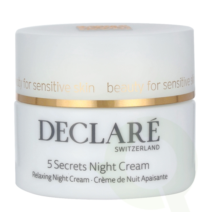 Declare Stressbalance 5 Secrets Night Cream 50 ml i gruppen SKÖNHET & HÄLSA / Hudvård / Ansiktsvård / Ansiktskräm hos TP E-commerce Nordic AB (C50425)