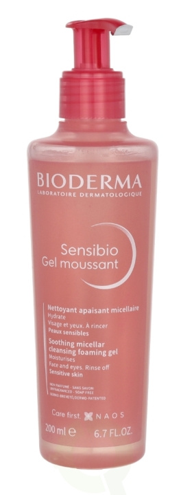 Bioderma Sensibio Gel Moussant 200 ml i gruppen SKÖNHET & HÄLSA / Hudvård / Ansiktsvård / Rengöring hos TP E-commerce Nordic AB (C51365)