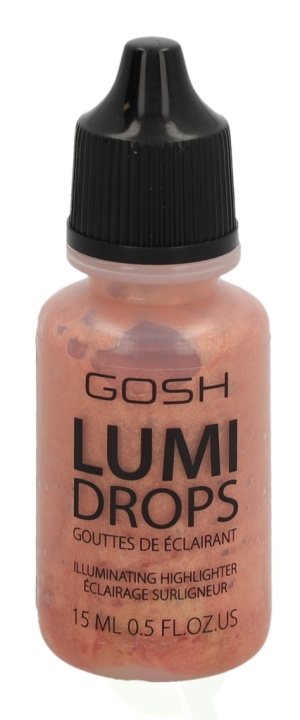 Gosh Lumi Drops Illuminating Highlighter 15 ml 004 Peach i gruppen SKÖNHET & HÄLSA / Makeup / Basmakeup / Contour/Highlight hos TP E-commerce Nordic AB (C51690)