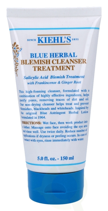 Kiehls Kiehl\'s Blue Herbal Gel Cleanser 150 ml i gruppen SKÖNHET & HÄLSA / Hudvård / Ansiktsvård / Rengöring hos TP E-commerce Nordic AB (C52475)