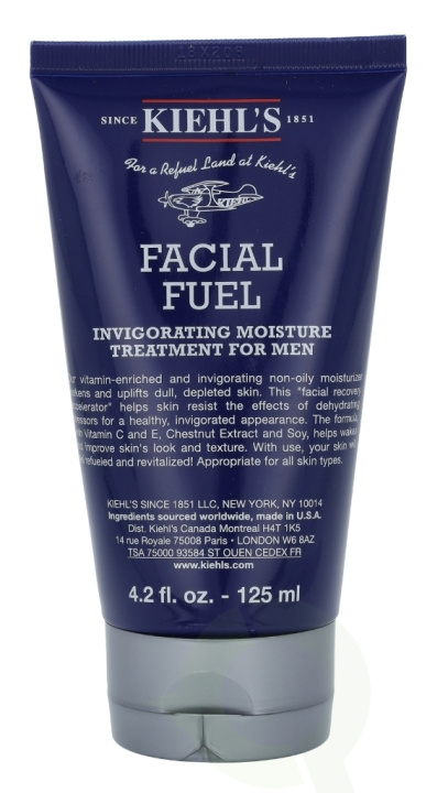 Kiehls Kiehl\'s Men Facial Fuel Energizing Moisture Treatment 125 ml For All Skin Types i gruppen SKÖNHET & HÄLSA / Hudvård / Ansiktsvård / Ansiktskräm hos TP E-commerce Nordic AB (C52484)