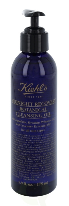 Kiehls Kiehl\'s Midnight Recovery Botanical Cleansing Oil 175 ml For All Skin Types i gruppen SKÖNHET & HÄLSA / Hudvård / Ansiktsvård / Rengöring hos TP E-commerce Nordic AB (C52488)