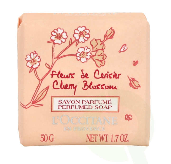 L\'Occitane Cherry Blossom Perfumed Soap 50 gr i gruppen SKÖNHET & HÄLSA / Hudvård / Kroppsvård / Handtvål hos TP E-commerce Nordic AB (C52556)