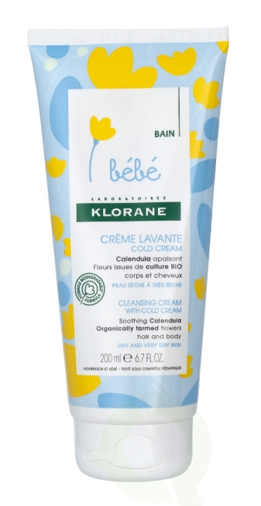 Klorane Bebe Cleansing Cold Cream - Flowers 200 ml Dry And Very Dry Skin i gruppen SKÖNHET & HÄLSA / Hudvård / Ansiktsvård / Rengöring hos TP E-commerce Nordic AB (C52646)