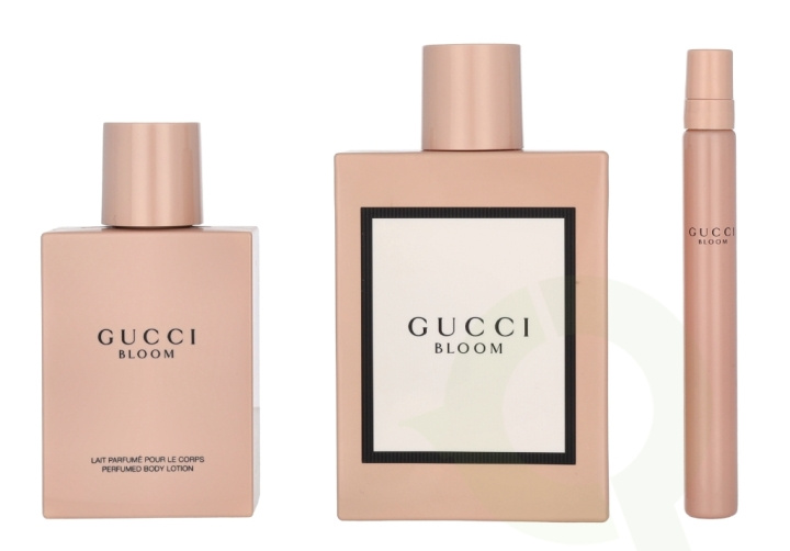 Gucci Bloom Giftset 210 ml Edp 100ml/Body Lotion 100ml/PS 10ml i gruppen SKÖNHET & HÄLSA / Presentkit / Presentkit För Henne hos TP E-commerce Nordic AB (C53191)