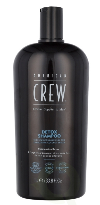American Crew Detox Shampoo 1000 ml i gruppen SKÖNHET & HÄLSA / Hår & Styling / Hårvårdsprodukter / Schampo hos TP E-commerce Nordic AB (C53192)
