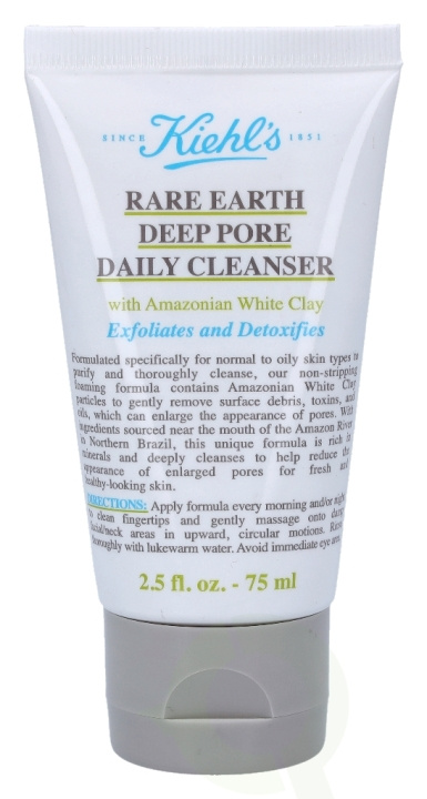 Kiehls Kiehl\'s Rare Earth Deep Pore Daily Cleanser 75 ml i gruppen SKÖNHET & HÄLSA / Hudvård / Ansiktsvård / Rengöring hos TP E-commerce Nordic AB (C53236)