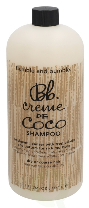 Bumble and Bumble Bumble & Bumble Creme de Coco Shampoo 1000 ml i gruppen SKÖNHET & HÄLSA / Hår & Styling / Hårvårdsprodukter / Schampo hos TP E-commerce Nordic AB (C53247)