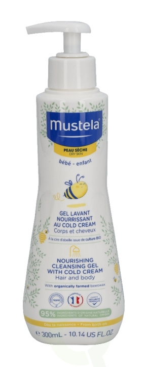 Mustela Dry Skin Nourishing Cleansing Gel Cold Crm 300 ml Hair And Body i gruppen SKÖNHET & HÄLSA / Hudvård / Kroppsvård / Bad & Duschcreme hos TP E-commerce Nordic AB (C53839)