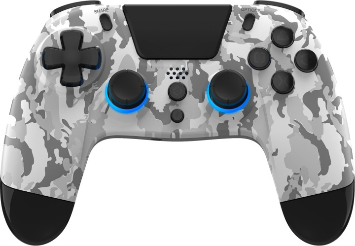 Gioteck VX4+ RGB trådlös handkontroll, White Camo, PS4 i gruppen HEMELEKTRONIK / Spelkonsoler & Tillbehör / Sony PlayStation 4 hos TP E-commerce Nordic AB (C54628)