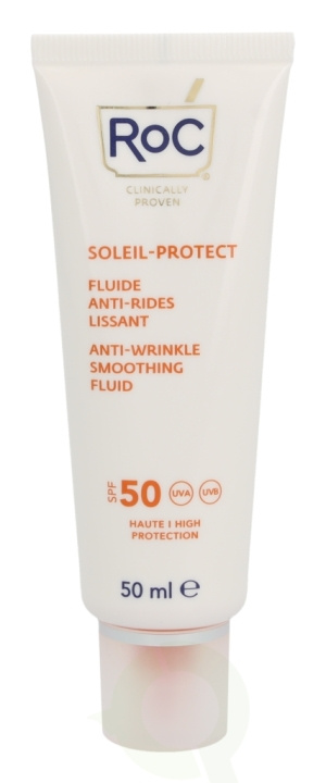 ROC Soleil-Protect Anti-Wrinkle Smoothing Fluid SPF50+ 50 ml Visibly Reduces Wrinkles i gruppen SKÖNHET & HÄLSA / Hudvård / Solskydd & Tanning / Solskydd hos TP E-commerce Nordic AB (C54984)