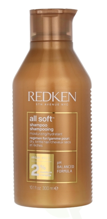 Redken All Soft Shampoo 300 ml For Dry, Brittle Hair i gruppen SKÖNHET & HÄLSA / Hår & Styling / Hårvårdsprodukter / Schampo hos TP E-commerce Nordic AB (C55126)