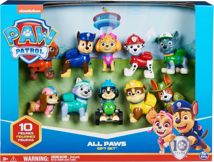 Paw Patrol figurpaket, 10 figurer i gruppen LEKSAKER, BARN- & BABYPRODUKTER / Leksaker / Figurer & Miniatyrer hos TP E-commerce Nordic AB (C55312)