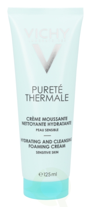 Vichy Purete Therm. Hydr. And Clean. Foaming Cream 125 ml Sensitive Skin i gruppen SKÖNHET & HÄLSA / Hudvård / Ansiktsvård / Rengöring hos TP E-commerce Nordic AB (C56641)