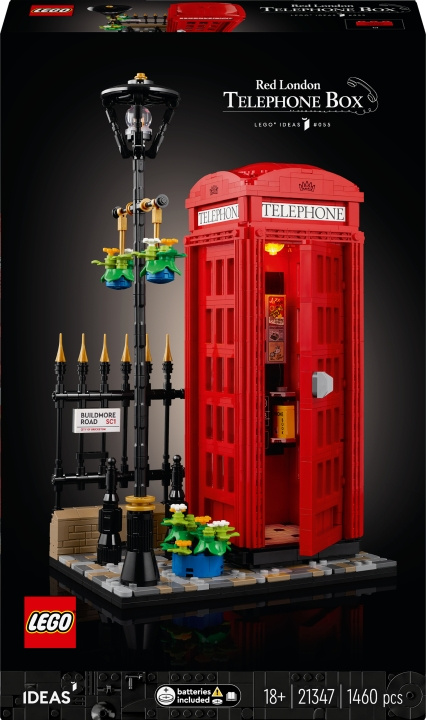 LEGO Idéer 21347 - London Röda telefonkiosken i gruppen LEKSAKER, BARN- & BABYPRODUKTER / Leksaker / Byggleksaker / Lego hos TP E-commerce Nordic AB (C57354)