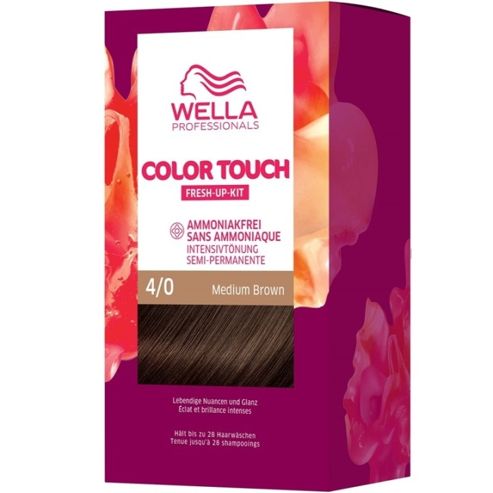 Wella Color Touch Pure Naturals 4/0 Medium Brown i gruppen SKÖNHET & HÄLSA / Hår & Styling / Hårvårdsprodukter / Hårfärg / Hårfärg & Färgbomb hos TP E-commerce Nordic AB (C57926)