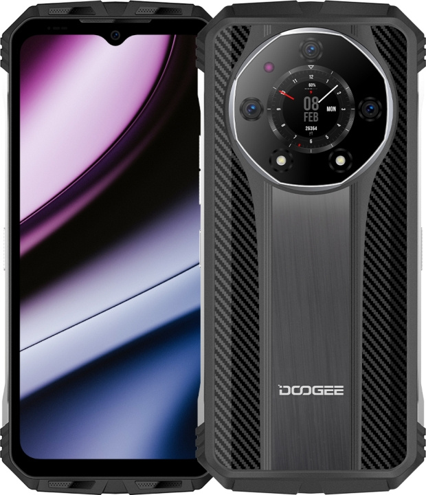 Doogee S110 telefon, 256/12 GB, silver i gruppen SMARTPHONE & SURFPLATTOR / Mobiltelefoner & smartphones hos TP E-commerce Nordic AB (C58046)