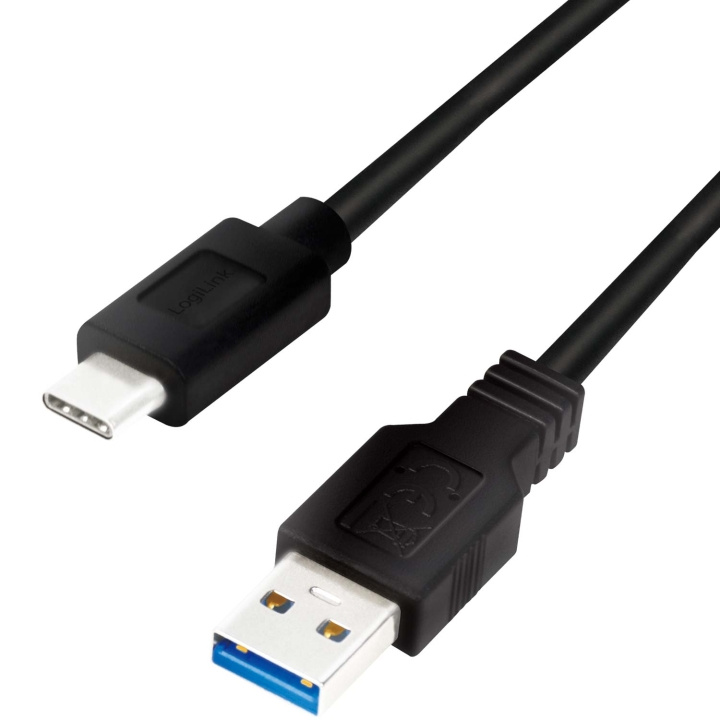 LogiLink USB-A - USB-C-kabel USB 3.2 Gen1 15W 0,15m i gruppen DATORER & KRINGUTRUSTNING / Datorkablar / USB-kablar / USB-A / Kablar hos TP E-commerce Nordic AB (C58109)