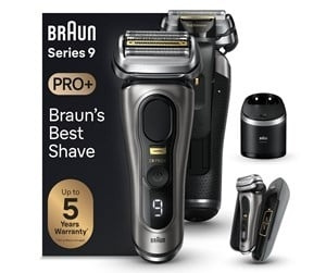 Braun Series 9 Pro+ 9575cc Rakapparat för vått och torrt, Noble Metal i gruppen SKÖNHET & HÄLSA / Hår & Styling / Rakning & Trimning / Rakapparater hos TP E-commerce Nordic AB (C62072)