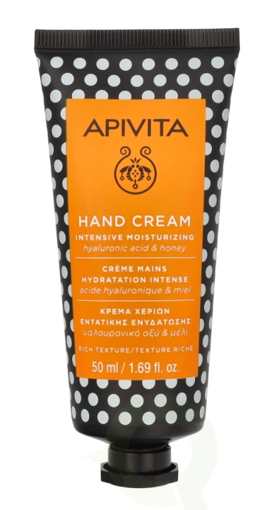 Apivita Rich Moisturizing Hand Cream 50 ml Hyaluronic Acid & honey i gruppen SKÖNHET & HÄLSA / Manikyr/Pedikyr / Handkräm hos TP E-commerce Nordic AB (C62432)