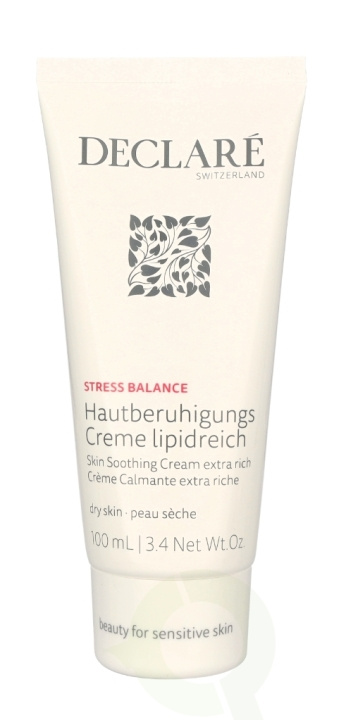 Declare Stressbalance Skin Soothing Cream Extra Rich 100 ml Dry Skin i gruppen SKÖNHET & HÄLSA / Hudvård / Ansiktsvård / Ansiktskräm hos TP E-commerce Nordic AB (C64326)