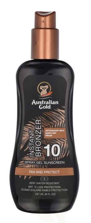 Australian Gold Spray Gel With Instant Bronzer Sunscr. SPF10 237 ml i gruppen SKÖNHET & HÄLSA / Hudvård / Solskydd & Tanning / Solskydd hos TP E-commerce Nordic AB (C64349)