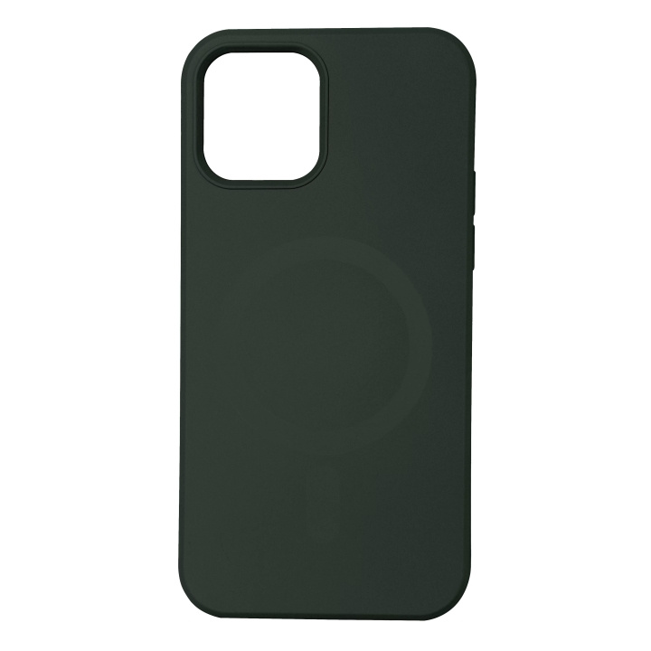 Essentials iPhone 12/12 Pro Silicone Mag back cover, Grön i gruppen SMARTPHONE & SURFPLATTOR / Mobilskydd / Apple / iPhone 12/12 Pro hos TP E-commerce Nordic AB (C65049)