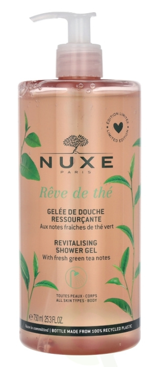 Nuxe Revitalising Shower Gel 750 ml Dream Tea i gruppen SKÖNHET & HÄLSA / Hudvård / Kroppsvård / Bad & Duschcreme hos TP E-commerce Nordic AB (C65586)