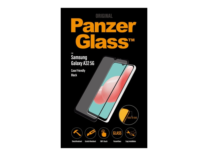 PanzerGlass Case Friendly Skärmskydd Svart Transparent Samsung Galaxy A32 5G i gruppen SMARTPHONE & SURFPLATTOR / Mobilskydd / Samsung hos TP E-commerce Nordic AB (C65920)