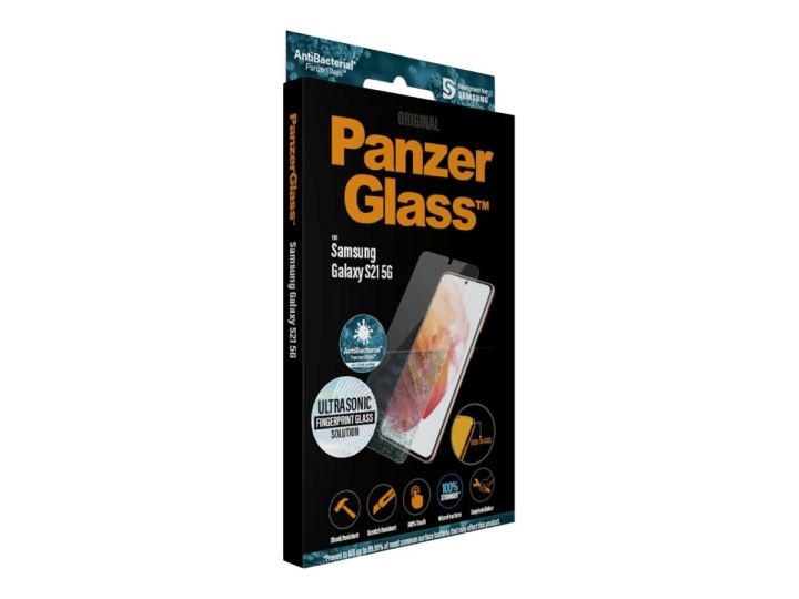 PanzerGlass skärmskydd transparent Samsung Galaxy S21 5G i gruppen SMARTPHONE & SURFPLATTOR / Mobilskydd / Samsung hos TP E-commerce Nordic AB (C65922)