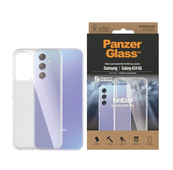 PanzerGlass HardCase Skyddsfodral Transparent Samsung Galaxy A34 5G i gruppen SMARTPHONE & SURFPLATTOR / Mobilskydd / Samsung hos TP E-commerce Nordic AB (C65935)