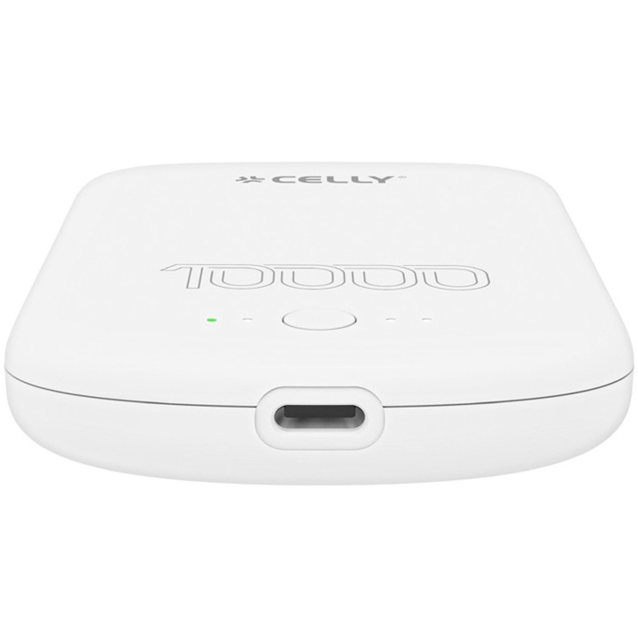 Celly MAGPB10000PRO PowerBank 10W MagSafe Trådlös laddning 10.000mAh Vit i gruppen SMARTPHONE & SURFPLATTOR / Laddare & Kablar / Powerbanks hos TP E-commerce Nordic AB (C65980)