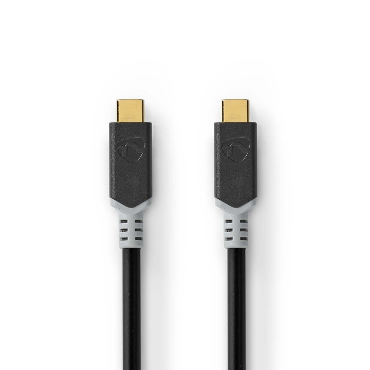 Nedis USB-kabel | USB 3.2 Gen 2x2 | USB-C™ Hane | USB-C™ Hane | 100 W | 4K@60Hz | 20 Gbps | Guldplaterad | 1.00 m | Rund | PVC | Antracit | Kartong med fönster i gruppen DATORER & KRINGUTRUSTNING / Datorkablar / USB-kablar / USB-C hos TP E-commerce Nordic AB (C66069)