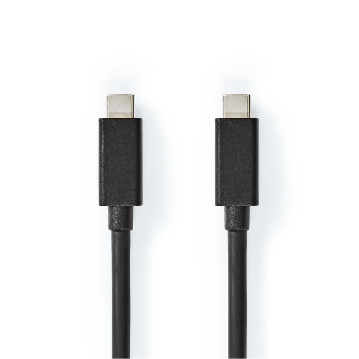 Nedis USB-kabel | USB 3.2 Gen 2 | USB-C™ Hane | USB-C™ Hane | 100 W | 4K@60Hz | 20 Gbps | Nickelplaterad | 2.00 m | Rund | PVC | Svart | Låda i gruppen DATORER & KRINGUTRUSTNING / Datorkablar / USB-kablar / USB-C hos TP E-commerce Nordic AB (C66104)