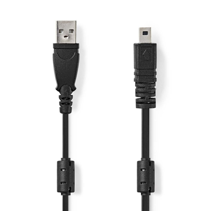 Nedis USB-kabel | USB 2.0 | USB-A Hane | UC-E6 8-Pins Male | 480 Mbps | Nickelplaterad | 2.00 m | Rund | PVC | Svart | Label i gruppen DATORER & KRINGUTRUSTNING / Datorkablar / USB-kablar / Mini-USB hos TP E-commerce Nordic AB (C66139)