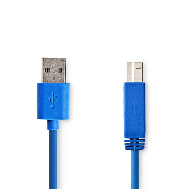 Nedis USB-kabel | USB 3.2 Gen 1 | USB-A Hane | USB-B Hane | 5 Gbps | Nickelplaterad | 3.00 m | Rund | PVC | Blå | Kuvert i gruppen DATORER & KRINGUTRUSTNING / Datorkablar / USB-kablar / USB-A / Kablar hos TP E-commerce Nordic AB (C66160)