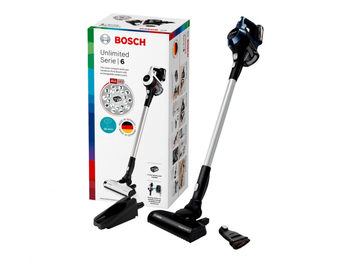 Bosch Unlimited Series | 6 BBS611PCK Stick- och handhållen dammsugare Moonlight Blue i gruppen HEM, HUSHÅLL & TRÄDGÅRD / Städprodukter / Dammsugare & Tillbehör / Handdammsugare hos TP E-commerce Nordic AB (C66587)