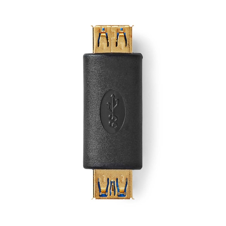 Nedis USB-A Adapter | USB 3.2 Gen 1 | USB-A Hona | USB-A Hona | 5 Gbps | Rund | Guldplaterad | Antracit | Låda i gruppen HEMELEKTRONIK / Lagringsmedia / USB-minnen / USB 3.2 hos TP E-commerce Nordic AB (C66633)