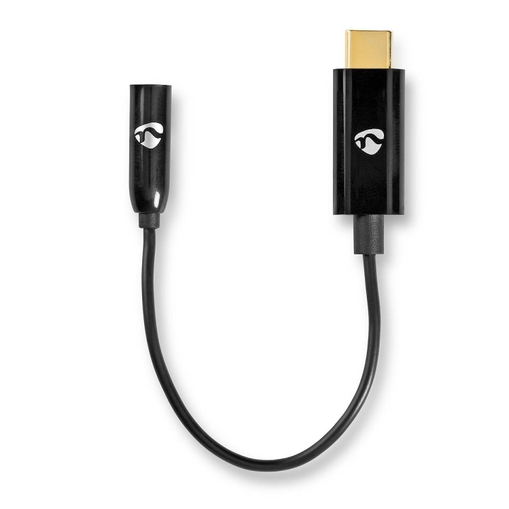 Nedis USB-C™ Adapter | USB 3.2 Gen 1 | USB-C™ Hane | 3.5 mm Hona | 0.15 m | Rund | Nickelplaterad | PVC | Svart | Låda i gruppen SMARTPHONE & SURFPLATTOR / Laddare & Kablar / Adaptrar hos TP E-commerce Nordic AB (C66640)