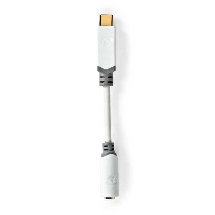 Nedis USB-C™ Adapter | USB 2.0 | USB-C™ Hane | 3.5 mm Hona | 0.10 m | Rund | Guldplaterad | PVC | Vit | Låda i gruppen DATORER & KRINGUTRUSTNING / Datorkablar / USB-kablar / USB-C hos TP E-commerce Nordic AB (C66641)