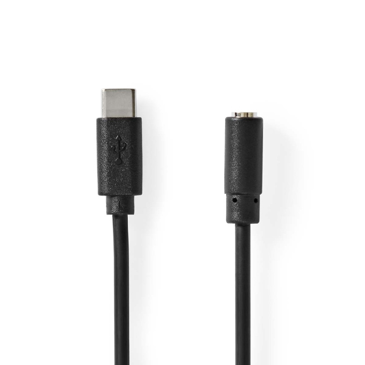 Nedis USB-C™ Adapter | USB 2.0 | USB-C™ Hane | 3.5 mm Hona | 1.00 m | Rund | Nickelplaterad | PVC | Svart | Låda i gruppen DATORER & KRINGUTRUSTNING / Datorkablar / USB-kablar / USB-C hos TP E-commerce Nordic AB (C66661)
