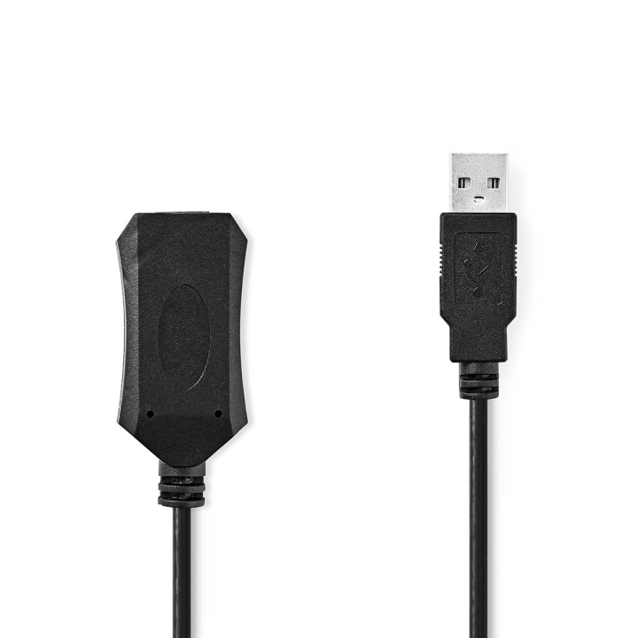 Nedis Aktiv USB-kabel | USB 2.0 | USB-A Hane | USB-A Hona | 480 Mbps | 10.0 m | Rund | Nickelplaterad | PVC | Koppar | Label i gruppen DATORER & KRINGUTRUSTNING / Datorkablar / USB-kablar / USB-A hos TP E-commerce Nordic AB (C66667)