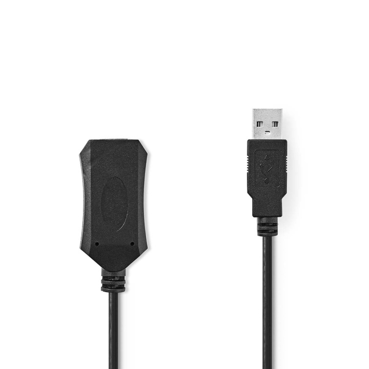 Nedis Aktiv USB-kabel | USB 2.0 | USB-A Hane | USB-A Hona | 480 Mbps | 20.0 m | Rund | Nickelplaterad | PVC | Koppar | Label i gruppen DATORER & KRINGUTRUSTNING / Datorkablar / USB-kablar / USB-A hos TP E-commerce Nordic AB (C66668)