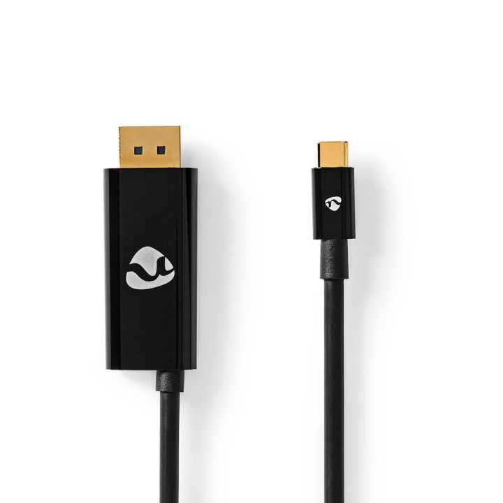 Nedis USB-C™ Adapter | USB 3.2 Gen 1 | USB-C™ Hane | DisplayPort Hane / USB-C™ Hona | 8K@30Hz | 2.00 m | Rund | Nickelplaterad | PVC | Svart | Kuvert i gruppen SMARTPHONE & SURFPLATTOR / Laddare & Kablar / Adaptrar hos TP E-commerce Nordic AB (C66672)