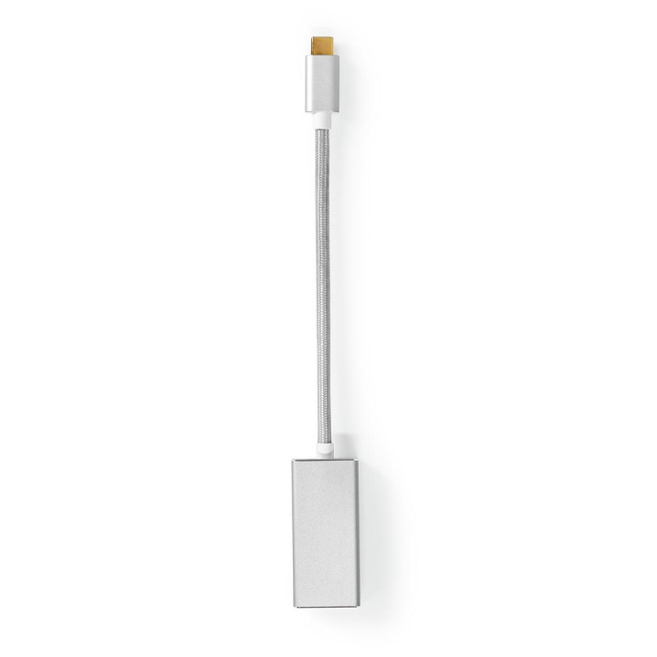 Nedis USB-C™ Adapter | USB 3.2 Gen 1 | USB-C™ Hane | DisplayPort Hona | 0.20 m | Rund | Guldplaterad | Flätad / Nylon | Silver | Kartong med täckt fönster i gruppen SMARTPHONE & SURFPLATTOR / Laddare & Kablar / Adaptrar hos TP E-commerce Nordic AB (C66675)