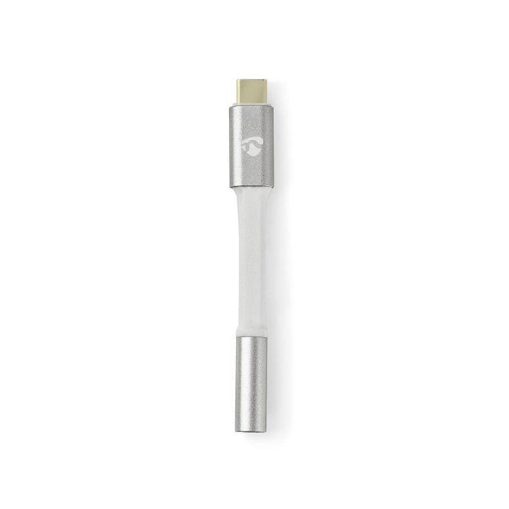 Nedis USB-C™ Adapter | USB 2.0 | USB-C™ Hane | 3.5 mm Hona | 0.08 m | Rund | Guldplaterad | Flätad / Nylon | Silver / Vit | Kartong med täckt fönster i gruppen DATORER & KRINGUTRUSTNING / Datorkablar / USB-kablar / USB-C hos TP E-commerce Nordic AB (C66679)