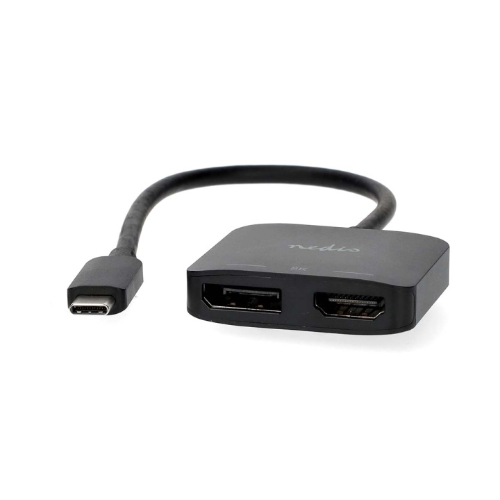 Nedis USB-C™ Adapter | USB 3.2 Gen 1 | USB-C™ Hane | DisplayPort Hona / HDMI™ Utgång | 8K@30Hz | 0.20 m | Rund | Nickelplaterad | Svart | Låda i gruppen SMARTPHONE & SURFPLATTOR / Laddare & Kablar / Adaptrar hos TP E-commerce Nordic AB (C66687)