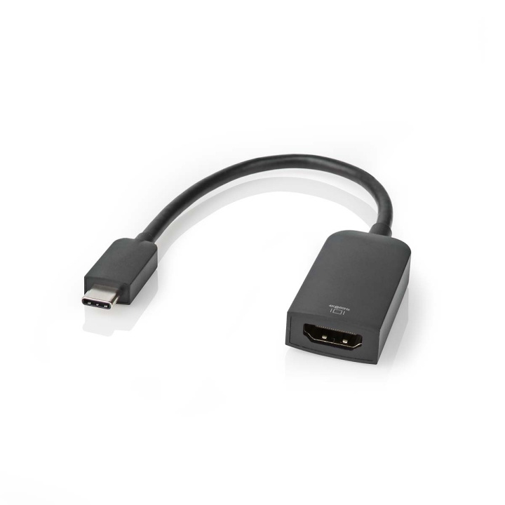 Nedis USB-C™ Adapter | USB 3.2 Gen 1 | USB-C™ Hane | HDMI™ Utgång | 4K@60Hz | 0.20 m | Rund | Nickelplaterad | PVC | Svart | Låda i gruppen DATORER & KRINGUTRUSTNING / Datorkablar / USB-kablar / USB-C hos TP E-commerce Nordic AB (C66698)